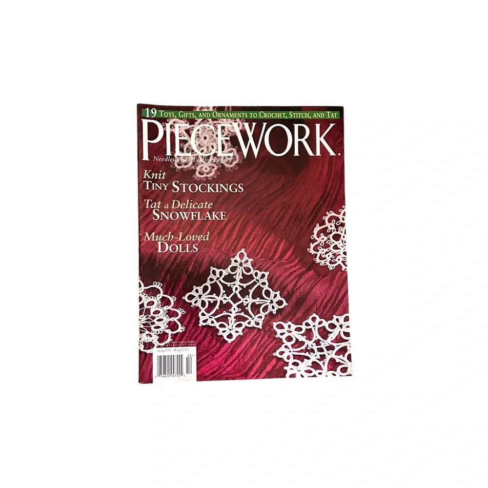 Piecework Magazine Complete Year 2004 Lot of 6 Vintage Knitting Needlework Art